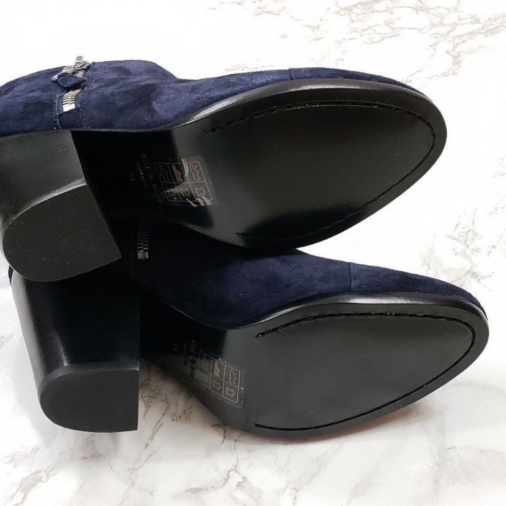 ⛔Rag & Bone l Margot Navy Suede Ankle Bootie - Picture 6 of 8